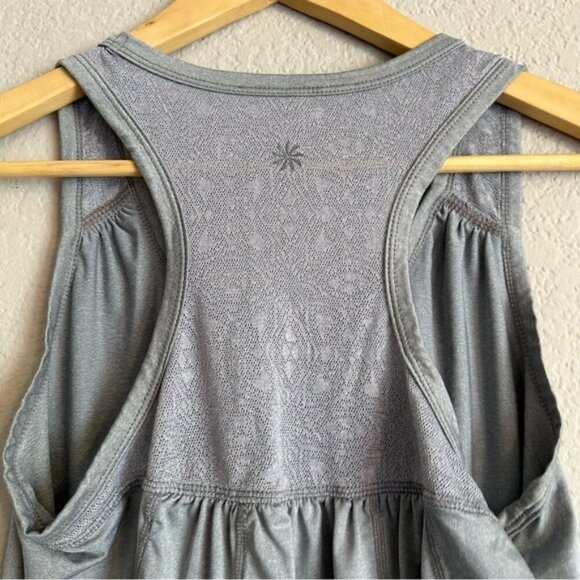 Athleta Womens Sz Small Heathered Gray Racerback Workout Activewear Tank Top - Picture 7 of 8